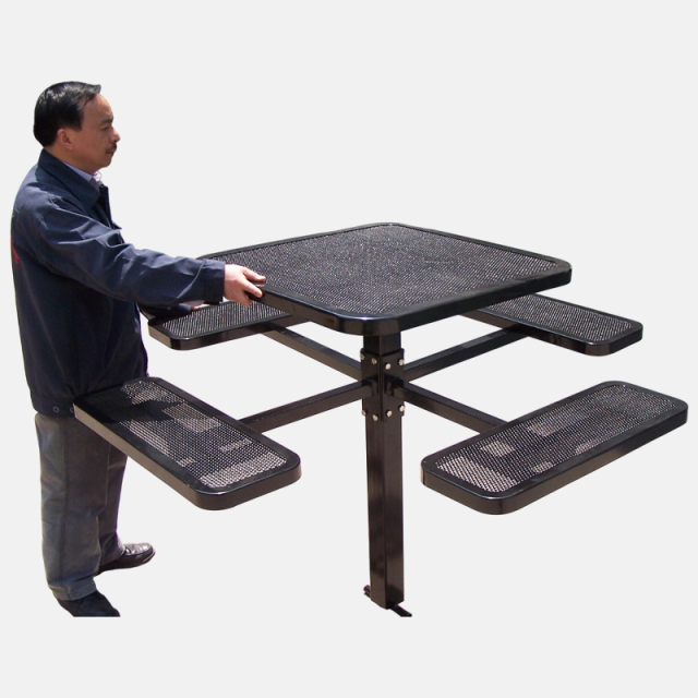 All-Weather Outdoor Dining Set - Heavy-Duty Commercial Picnic Table