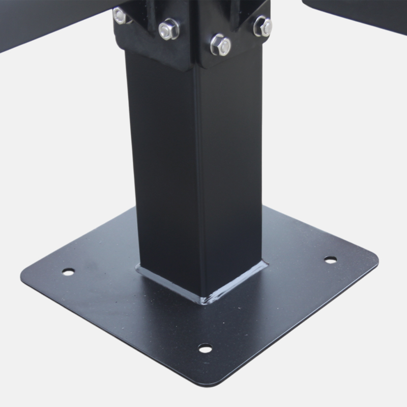 Thermoplastic Coated Picnic Table - 46" Round Perforated Steel Top