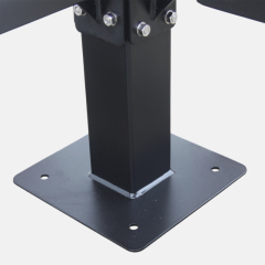 Thermoplastic Coated Picnic Table - 46" Round Perforated Steel Top