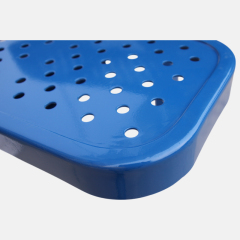 Commercial Picnic Table - 46-Inch Blue Square Base with 4 Seats