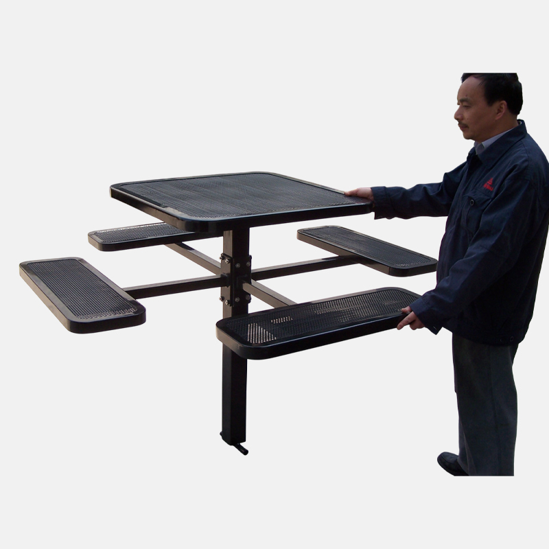 All-Weather Outdoor Dining Set - Heavy-Duty Commercial Picnic Table