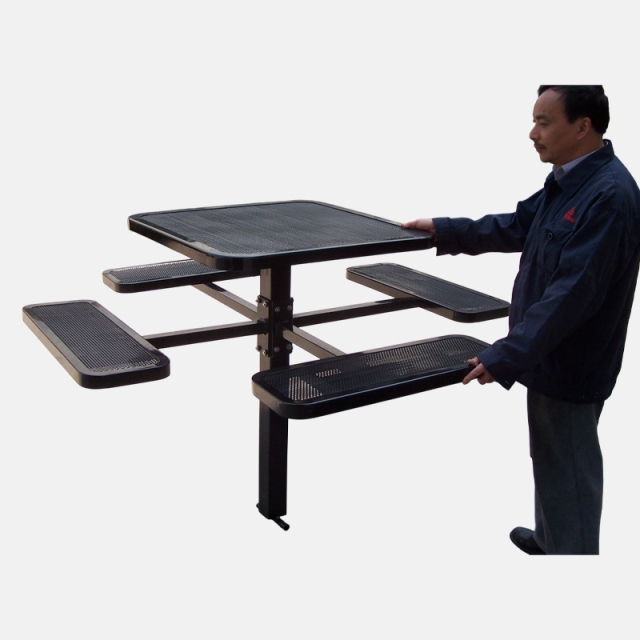 All-Weather Outdoor Dining Set - Heavy-Duty Commercial Picnic Table