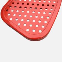 Thermoplastic Coated Picnic Table - 46" Round Perforated Steel Top