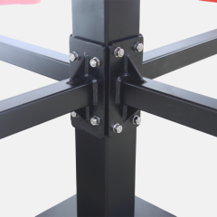 Thermoplastic Coated Picnic Table - 46" Round Perforated Steel Top