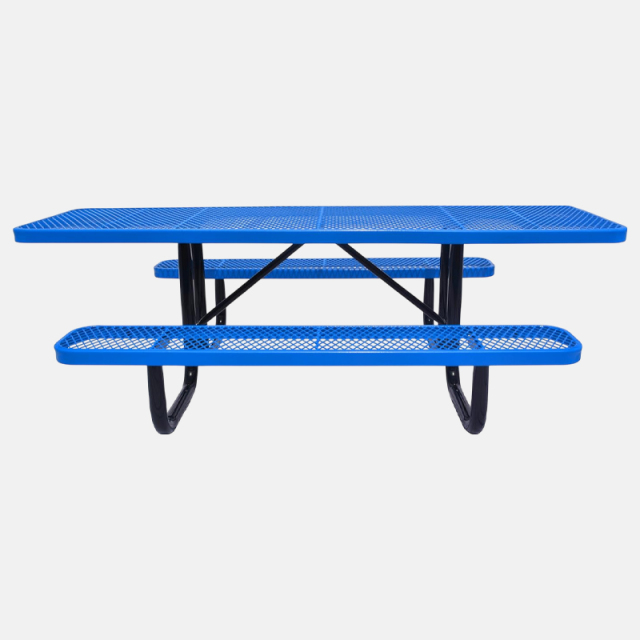 8ft Blue ADA Compliant Picnic Table - Thermoplastic Coated