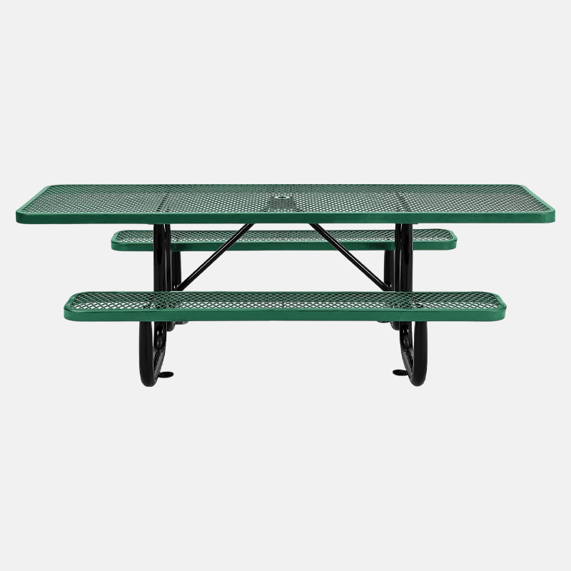 8ft Green ADA Compliant Picnic Table Thermoplastic Arlau