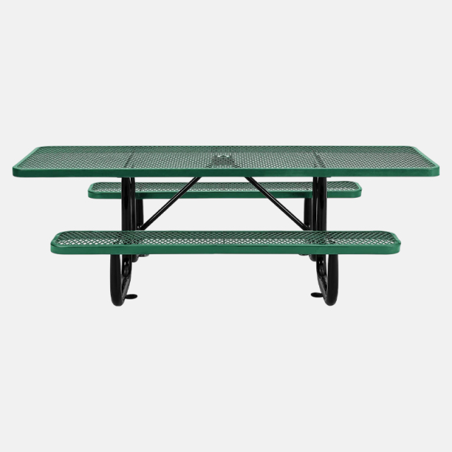 8ft Green ADA Compliant Picnic Table Thermoplastic Arlau