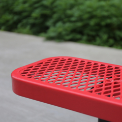 Kids Picnic Table Thermoplastic Coated Expanded Metal Arlau