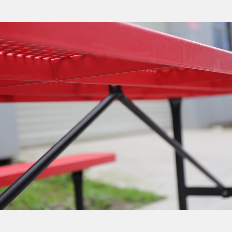 Kids Picnic Table Thermoplastic Coated Expanded Metal Arlau