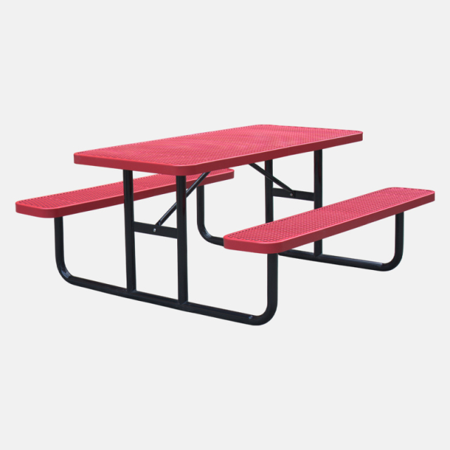 Kids Picnic Table Thermoplastic Coated Expanded Metal Arlau