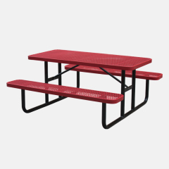 Kids Picnic Table Thermoplastic Coated Expanded Metal Arlau