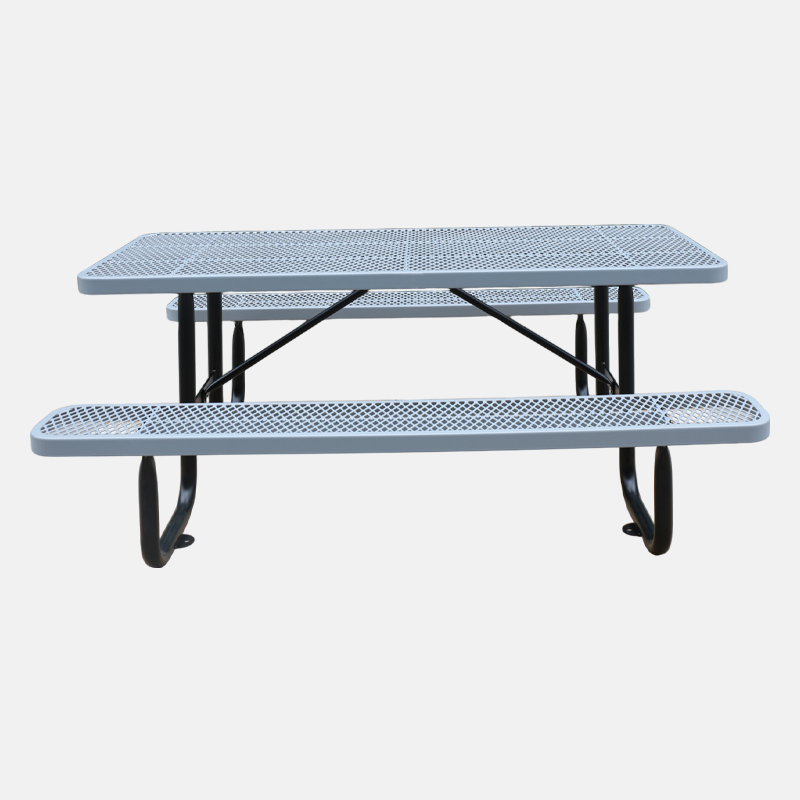 8ft Gray Heavy-Duty Picnic Table - Commercial - yalau