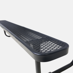 8ft Black ADA Compliant Picnic Table - Commercial Grade