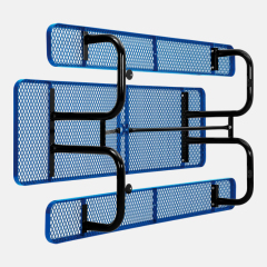 8ft Blue ADA Compliant Picnic Table - Thermoplastic Coated