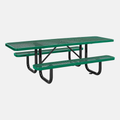 8ft Green ADA Compliant Picnic Table Thermoplastic Arlau
