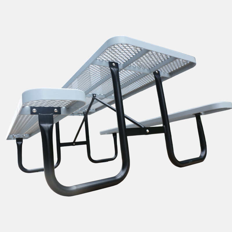 8ft Gray Heavy-Duty Picnic Table - Commercial - yalau