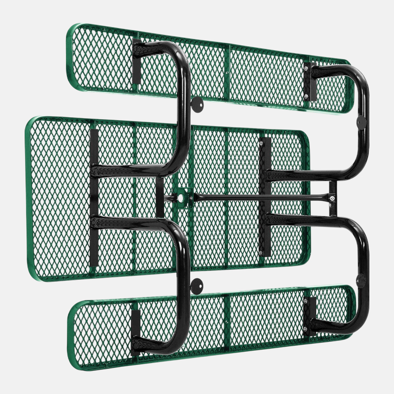 8ft Green ADA Compliant Picnic Table Thermoplastic Arlau