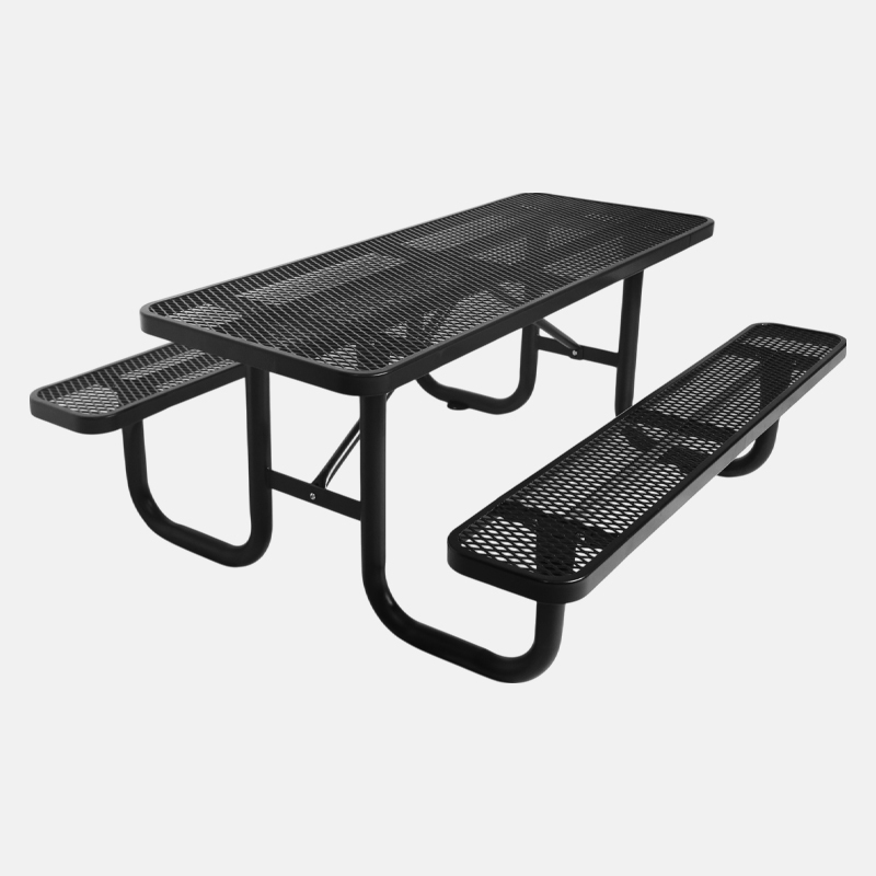 Heavy-Duty 6 Foot Picnic Table - 1000 lb Capacity All-Weather Steel