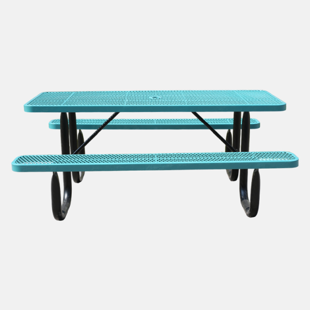 6 Foot Picnic Table Heavy Duty Thermoplastic Steel Arlau