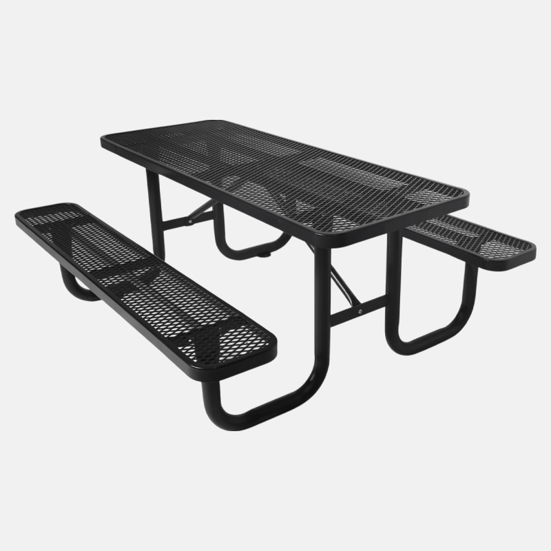 Heavy-Duty 6 Foot Picnic Table - 1000 lb Capacity All-Weather Steel
