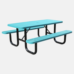 6 Foot Picnic Table Heavy Duty Thermoplastic Steel Arlau