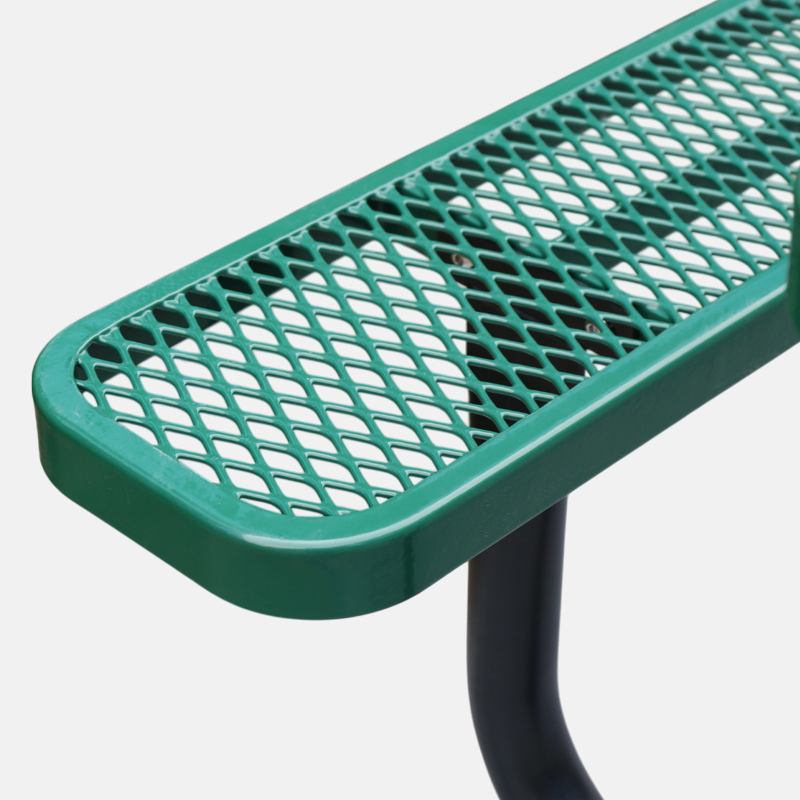 8 Foot Picnic Table - Thermoplastic Coated Steel Outdoor Table