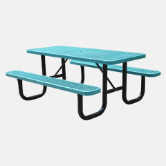 6 Foot Picnic Table Heavy Duty Thermoplastic Steel Arlau