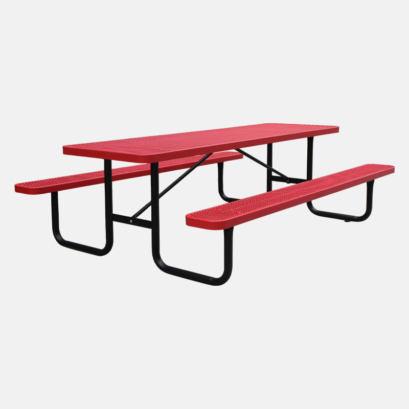 Metal Picnic Tables 4' 6' 8' - Commercial Outdoor Benches Arlau