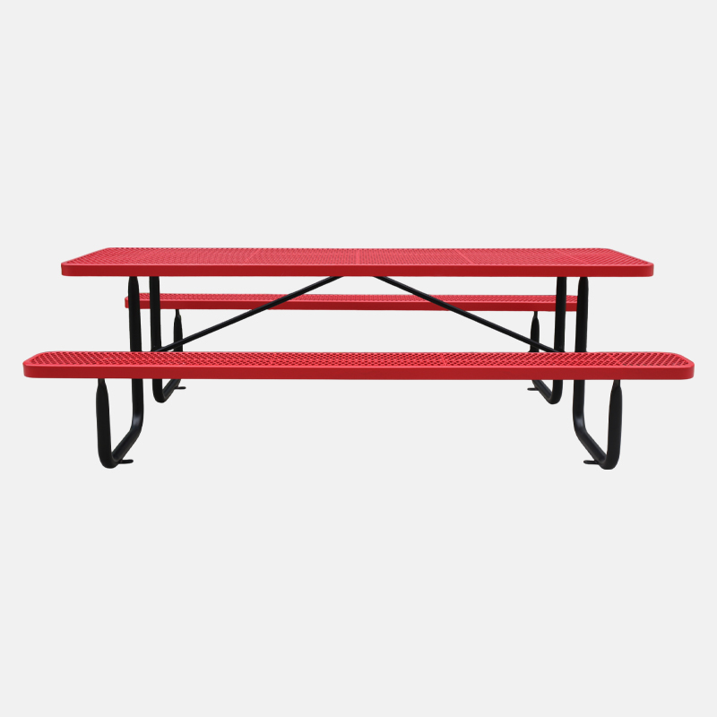 Metal Picnic Tables 4' 6' 8' - Commercial Outdoor Benches Arlau