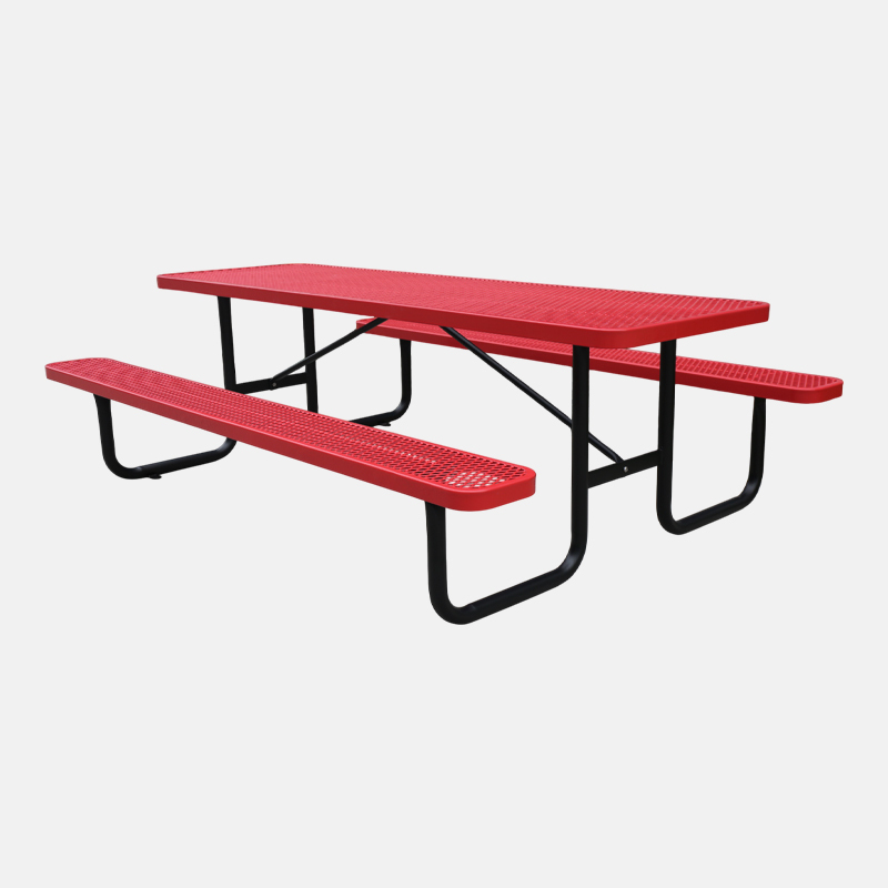 Metal Picnic Tables 4' 6' 8' - Commercial Outdoor Benches Arlau