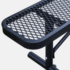 4ft 6ft 8ft Commercial Bench - Perforated Steel Seating