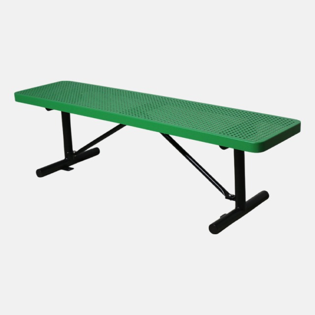 Heavy-Duty Outdoor Picnic Bench 4ft & 6ft Steel - Arlau