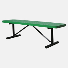 Heavy-Duty Outdoor Picnic Bench 4ft & 6ft Steel - Arlau