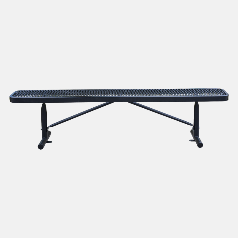 4ft 6ft 8ft Commercial Bench - Perforated Steel Seating