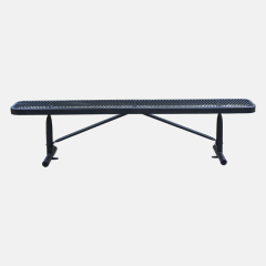 4ft 6ft 8ft Commercial Bench - Perforated Steel Seating