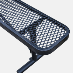 4ft 6ft 8ft Commercial Bench - Perforated Steel Seating