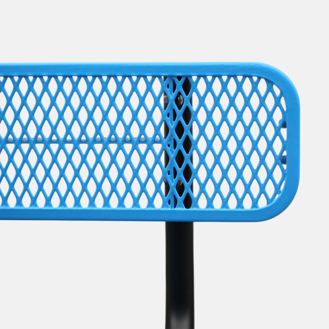 4 Foot Outdoor Bench Steel Mesh Thermoplastic - yalau