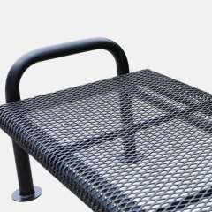 yalau Heavy-Duty Thermoplastic Coated Metal Bench