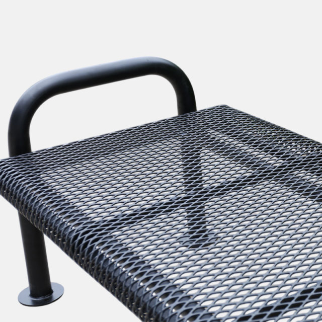 yalau Heavy-Duty Thermoplastic Coated Metal Bench