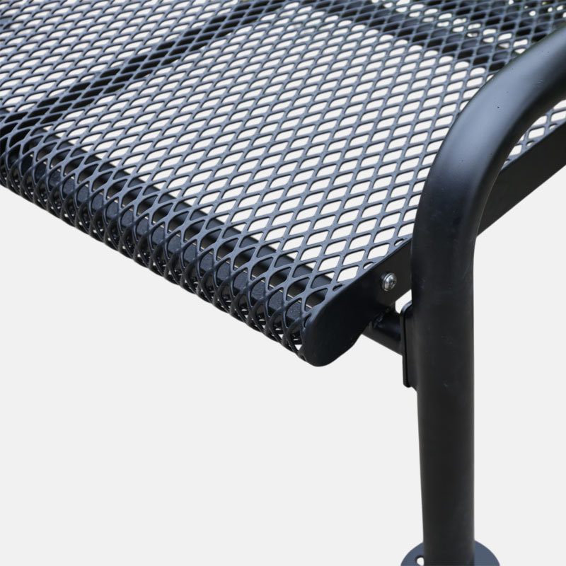 yalau Heavy-Duty Thermoplastic Coated Metal Bench