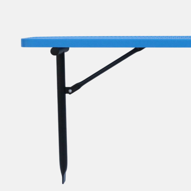 Outdoor Bench Ground Mounted Concrete Thermoplastic Seat – Arlau