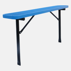 Outdoor Bench Ground Mounted Concrete Thermoplastic Seat – Arlau