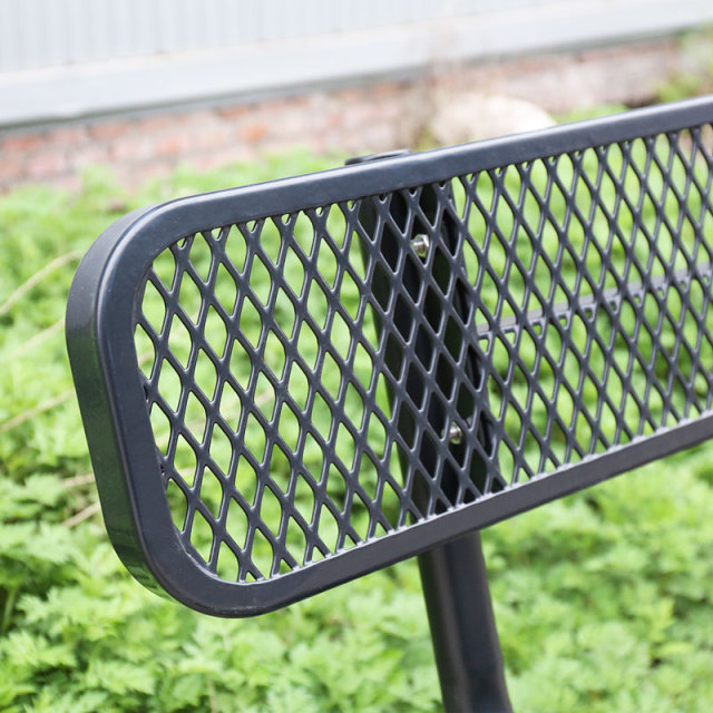 Park Bench Thermoplastic Coating 4ft Steel Outdoor Bench Arlau