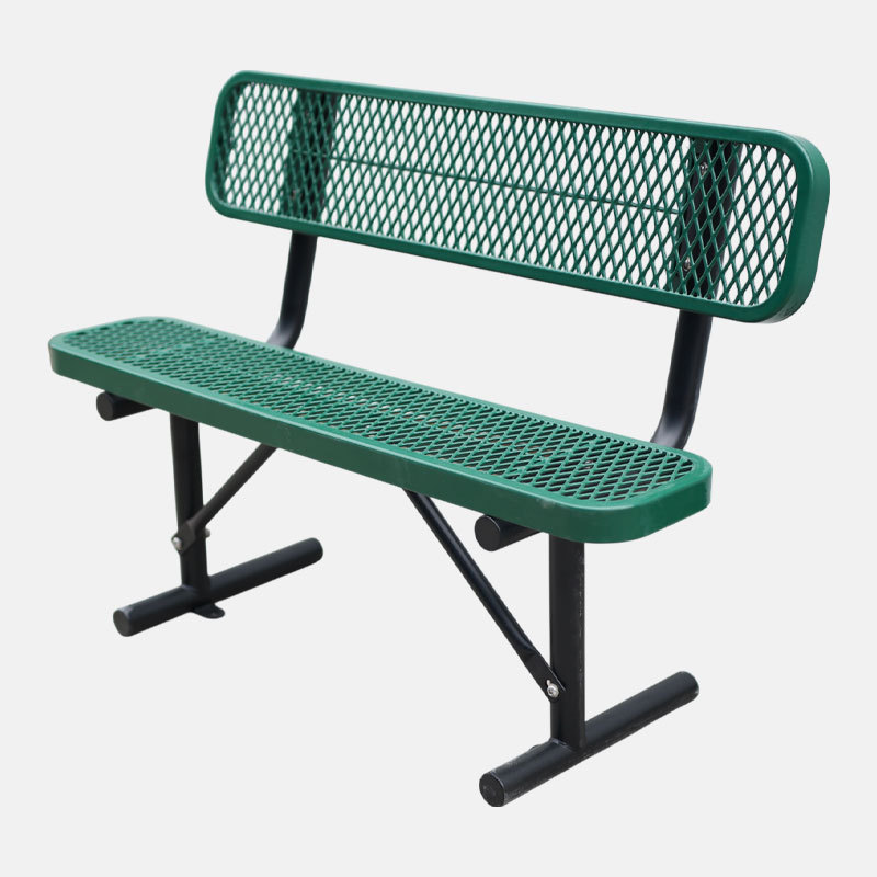 Garden Bench Thermoplastic Coating 4 ft Steel Bench Arlau