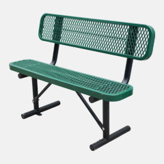 Garden Bench Thermoplastic Coating 4 ft Steel Bench Arlau