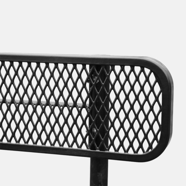 Park Bench Thermoplastic Coating 4ft Steel Outdoor Bench Arlau
