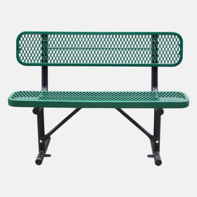 Garden Bench Thermoplastic Coating 4 ft Steel Bench Arlau