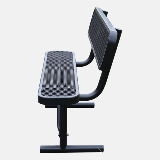 Park Bench Thermoplastic Coating 4ft Steel Outdoor Bench Arlau