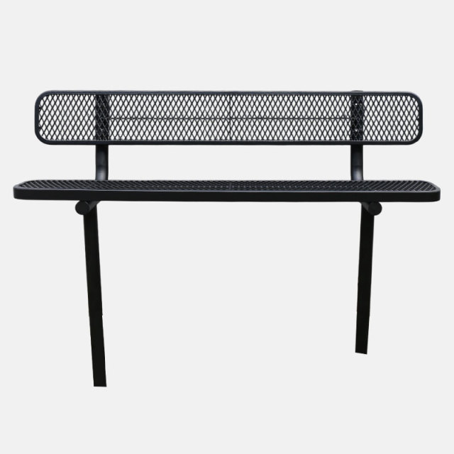 Expanded Metal Park Bench - Thermoplastic Coated Finish