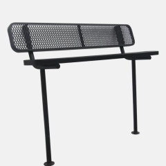 Expanded Metal Park Bench - Thermoplastic Coated Finish